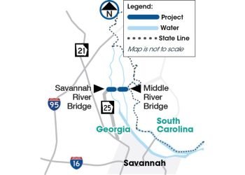 Paintings Continues On Two Savannah Space Bridges : CEG
