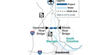 Paintings Continues On Two Savannah Space Bridges : CEG