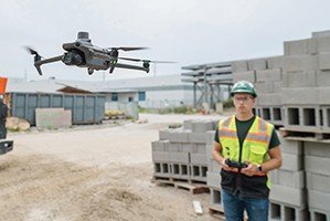 Bettering development control with complex aerial drone era