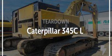 Caterpillar 345C L Excavator Salvaged