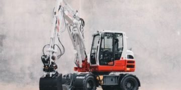 Takeuchi Introduces TB395W Wheeled Excavator to North The united states