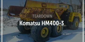 Komatsu HM400-3 Articulated Truck Salvaged