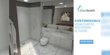 Customizable composite showers and pans