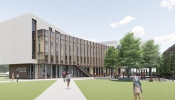 College construction design highlights heat, capability, and bioretention