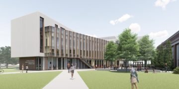 College construction design highlights heat, capability, and bioretention