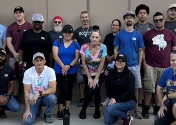 Simpson Sturdy-Tie Staff Replicate on Their Pergola Construct for Smiles Charity