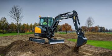 HD Hyundai breaks new compact excavator usual.