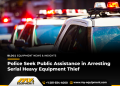 Police Search Public Help in Arresting Serial Heavy Apparatus Thief Police Search Public Help in Arresting Serial Heavy Apparatus Thief