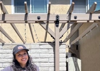 Making a Beautiful and Useful Yard Pergola with DIYer Shereen