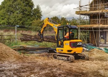 JCB Options 35Z MEX Mini Excavator at ARA Display From: JCB Americas