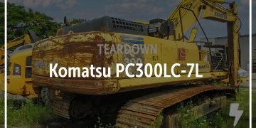 Komatsu PC300LC-7L Excavator Salvaged | See the Portions