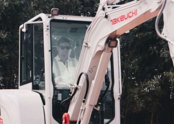 Takeuchi compact excavators take centre level