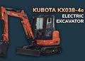 Video: Kubota’s first electrical mini excavator, the KX038-4e