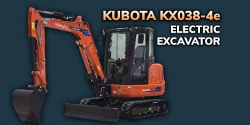 Video: Kubota’s first electrical mini excavator, the KX038-4e