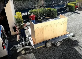 Couple construction house purchase mini excavator from Alibaba and unbox it to a number of surprising surprises
