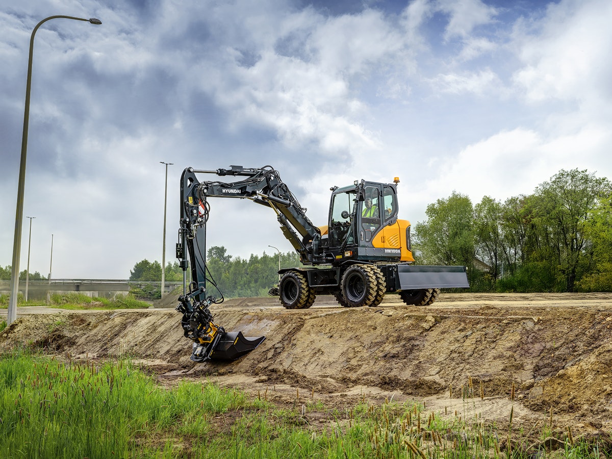 Hyundai expands wheeled excavator line with HW100A Hyundai expands wheeled excavator line with HW100A
