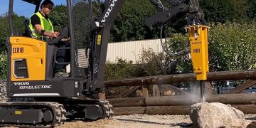 Volvo CE compact excavators get an influence spice up with new hydraulic breakers