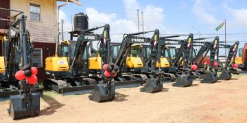 Six East Financial institution Demerara NDCs get mini excavators to spice up drainage