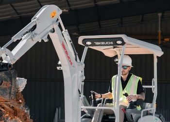 Takeuchi battery-powered compact excavator to be had international