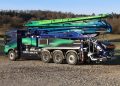Volvo and Putzmeister show off electrical concrete pump truck Volvo and Putzmeister show off electrical concrete pump truck