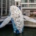 Espresso concrete helps Canary Wharf sculpture