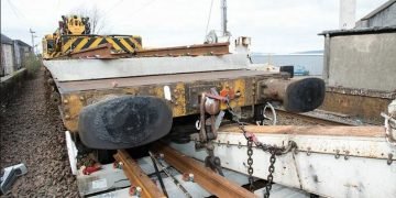 Rail staff struck through wagon