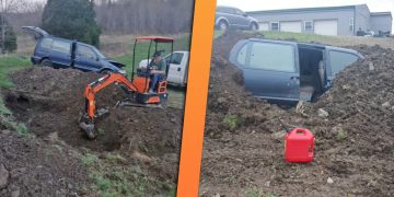 Kentucky Other people Bury Minivan With Temu Excavator to Create DIY Typhoon Refuge