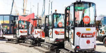 Bobcat items up to date 1–2 t mini excavator line at Bauma