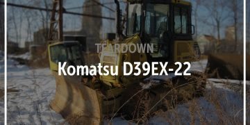 Komatsu D39EX-22 Crawler Dozer Salvaged