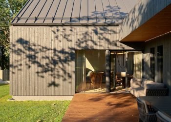 Raising Facades with Painted Thermally Changed Wooden