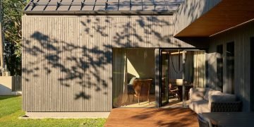 Raising Facades with Painted Thermally Changed Wooden