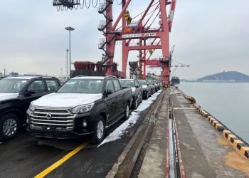 South Korea supplied Ukraine with pickups and excavators
