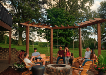DIY the Final Firepit and Pergola Swing with Jen Woodhouse