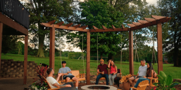 DIY the Final Firepit and Pergola Swing with Jen Woodhouse