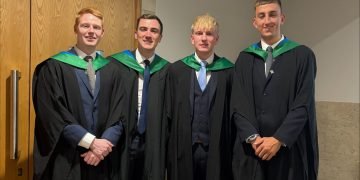 Clark Contracts celebrates graduates’ good fortune