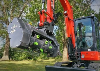 Loftness Introduces Light-weight 10 Collection Fight Ax Mulching Head for Compact Excavators From: Loftness Specialised Apparatus