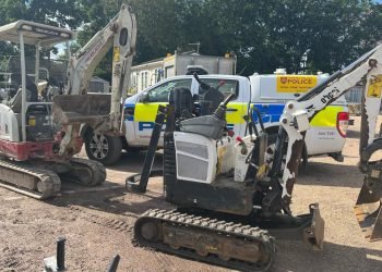 ‘Stolen’ mini excavator discovered deserted