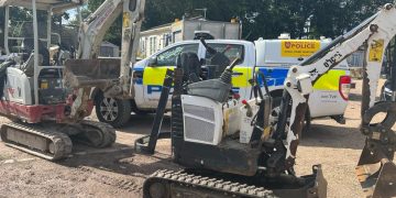 ‘Stolen’ mini excavator discovered deserted