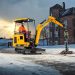 JCB’s first ‘electrical’ excavator breaks floor