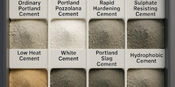 Varieties of Cement Utilized in Development