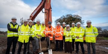 Robertson breaks flooring at Crewe health facility