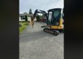 RCMP investigating robbery of excavator from Campbell River development web page