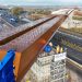 4,600-tonne viaduct slid over are living highway 4,600-tonne viaduct slid over are living highway