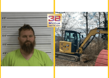 MAN ARRESTED IN VAN BUREN COUNTY AFTER ALLEGEDLY STEALING MINI EXCAVATOR – 3B Media Information MAN ARRESTED IN VAN BUREN COUNTY AFTER ALLEGEDLY STEALING MINI EXCAVATOR – 3B Media Information