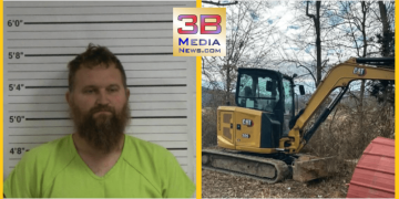 MAN ARRESTED IN VAN BUREN COUNTY AFTER ALLEGEDLY STEALING MINI EXCAVATOR – 3B Media Information