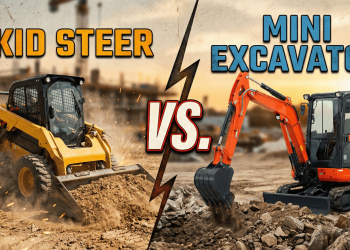 Skid Steer vs. Mini Excavator: Which Beast Do You Want for Your Undertaking?