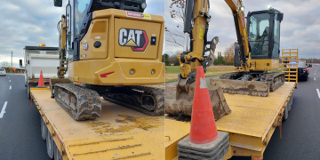 Fees laid by means of OPP after unsecured excavator discovered on trailer