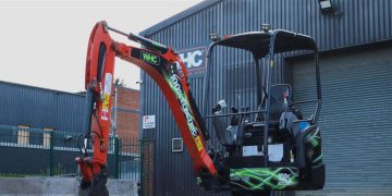 Retrofitted electrical mini excavator now to be had for rent