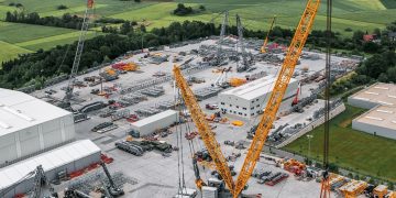 Large crawler crane heading for the United Kingdom