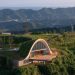 Earth-clad trees arches form scenic new pavilion Earth-clad trees arches form scenic new pavilion